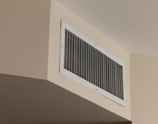 A return vent is located on an interior wall.