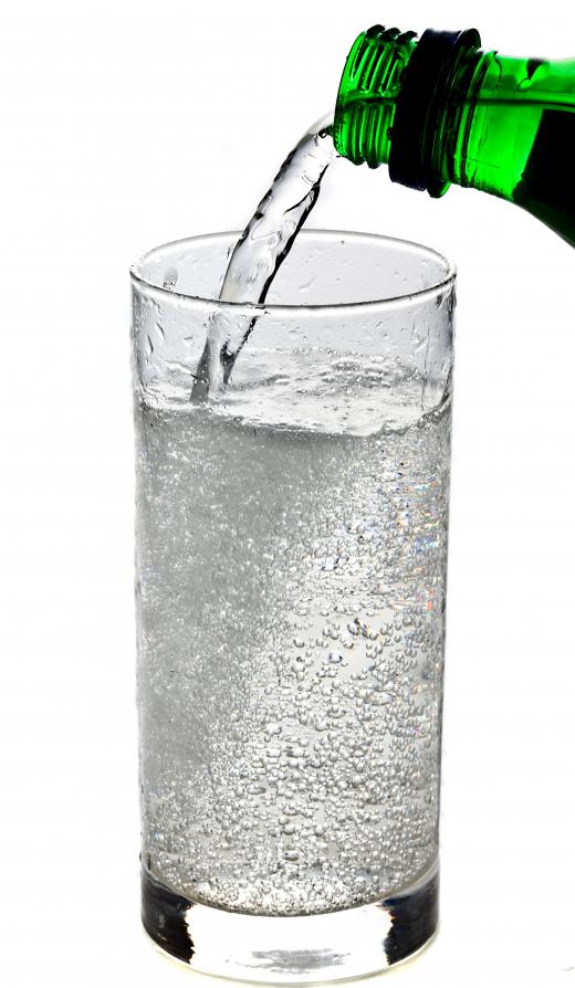 Sparkling water.