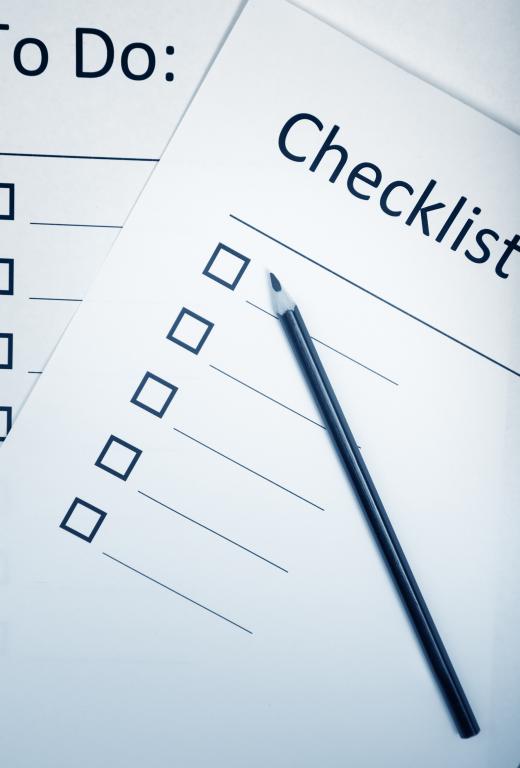 A checklist can help a family stay organized with cleaning responsibilities.