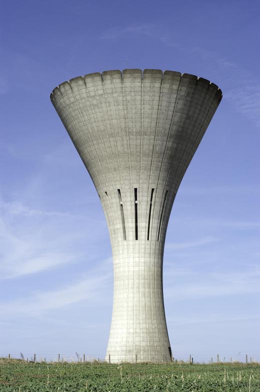 A water tower.