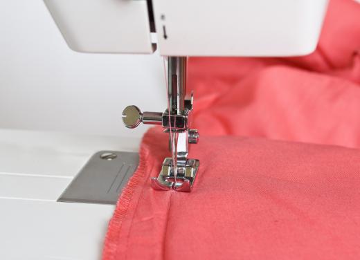 Lockstitch sewing machines are most commonly found in the home and work by interlocking two threads from two bobbins for a sturdier stitch.