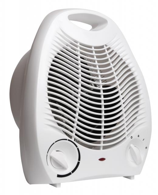 An electric space heater.