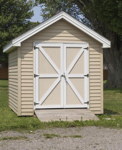 Wood sheds are usually small in size and provide ample protection from water damage.